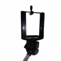 Teleskopická tyč na Selfie, PVC rukovät - čierna
