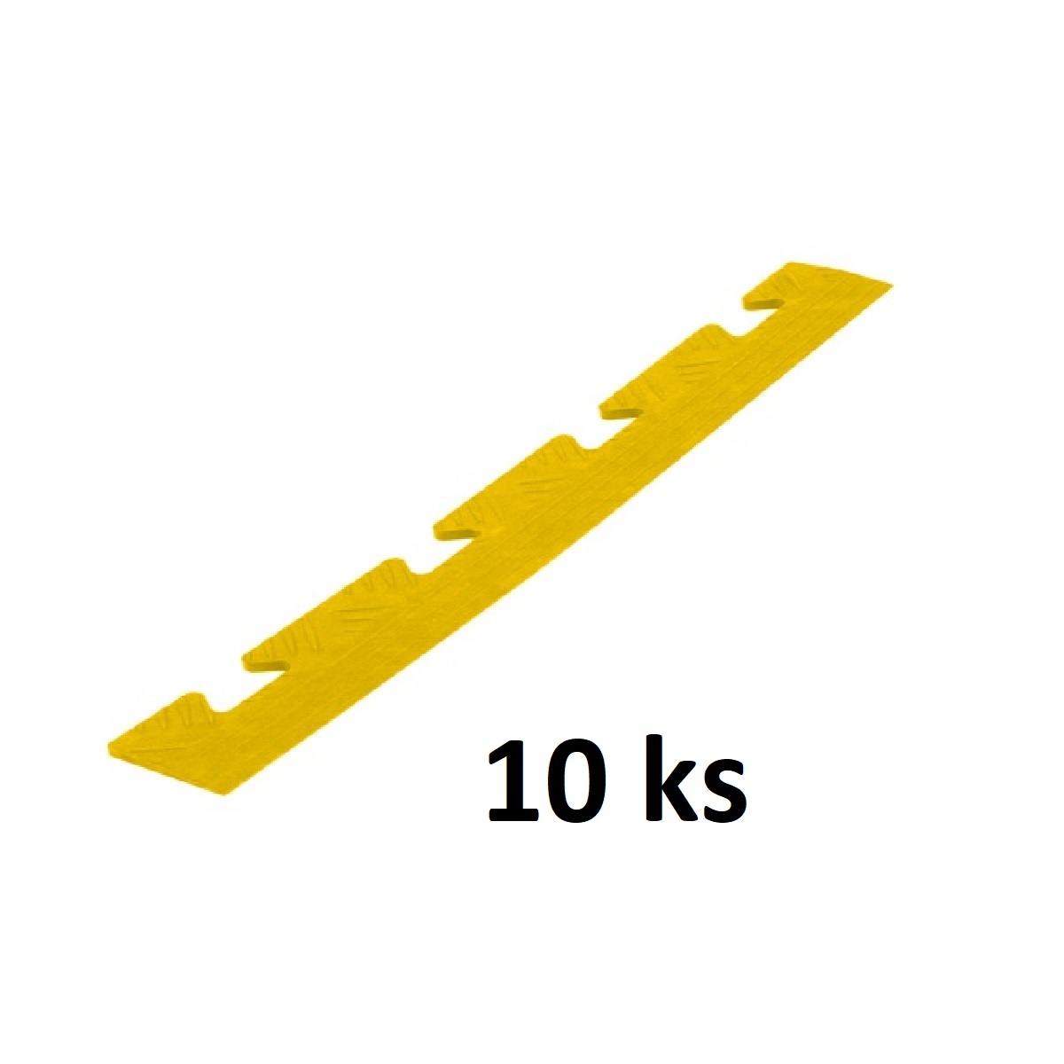 Lišta F / K Relief dizajn žltá 480 x 51 x 8 mm 10ks