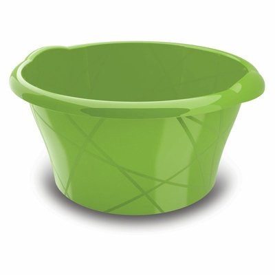 Umývadlo plastové okrúhle M - zelené 16 litrov
