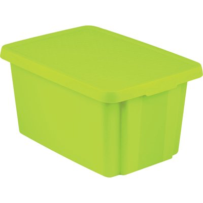 Úložný box ESSENTIALS 45l s vekom zelený