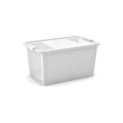 Bi box L 40 litrov kombinácia priehľadná / biela farba