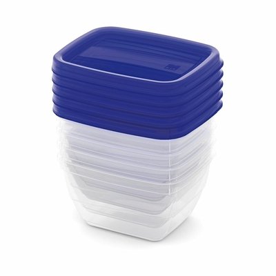 Set Food Box vedou 5x0,25L modrý