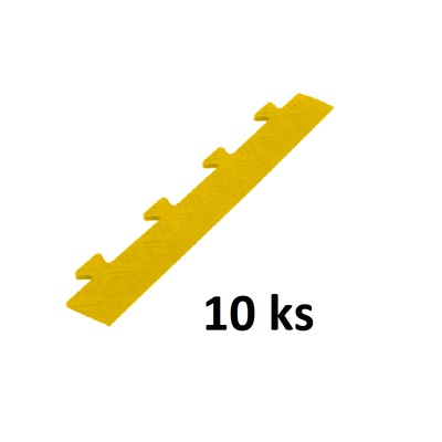 Lišta M / K Relief dizajn žltá 480 x 51 x 8 mm 10ks