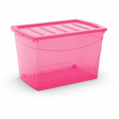 Omnibox XL ružový 60l s kolieskami