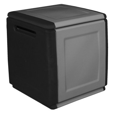 Plastový úložný box Linea Cube 1dílná - šedočierny
