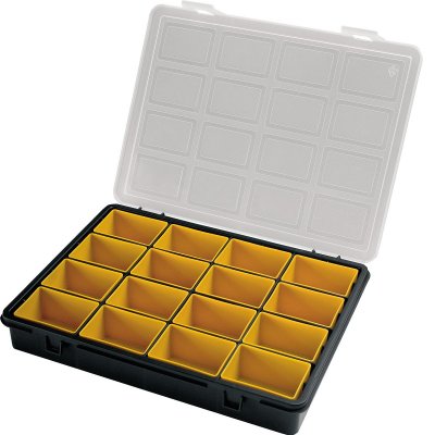 Organizér s vybaratelnými boxy, 242x188x37 mm
